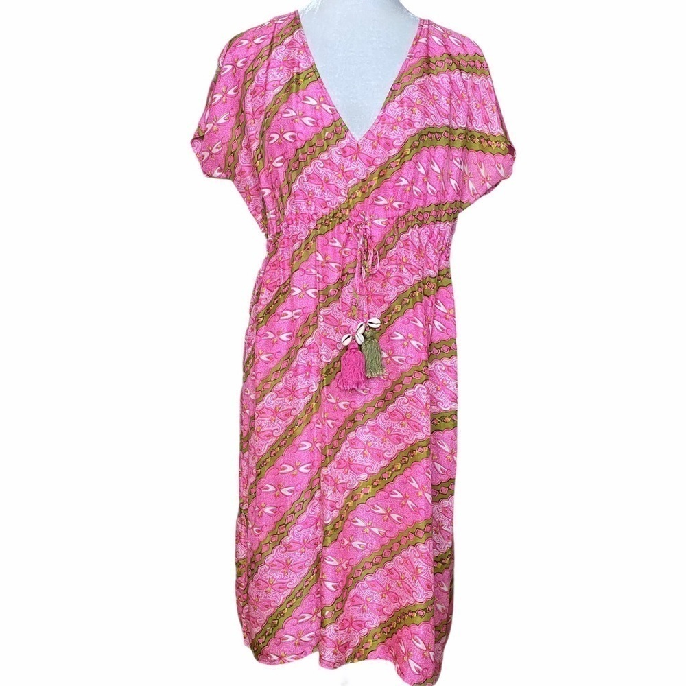 Figue 100% Silk Dress/Beach Cover-Up. Size Small